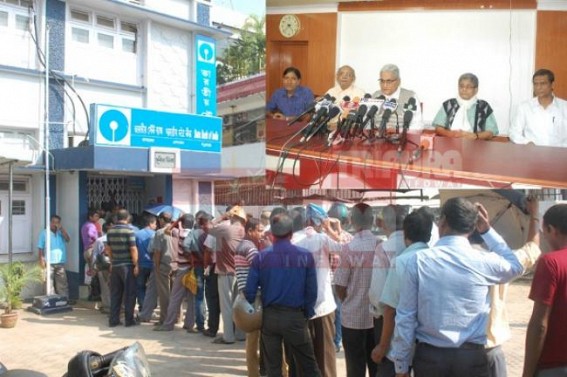 Tripura Shutdown on Nov 28 : Country  suffering from cash-crisis, business loss : CPI-M imposed 12 hours â€˜Strikeâ€™ on public in a working day 
